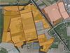 Kaart van het Wvg-gebied in Someren (oranje) en Helmond (rood)
