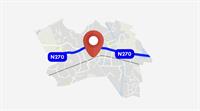 Plattegrond met de N270 Plattegrond met de N270