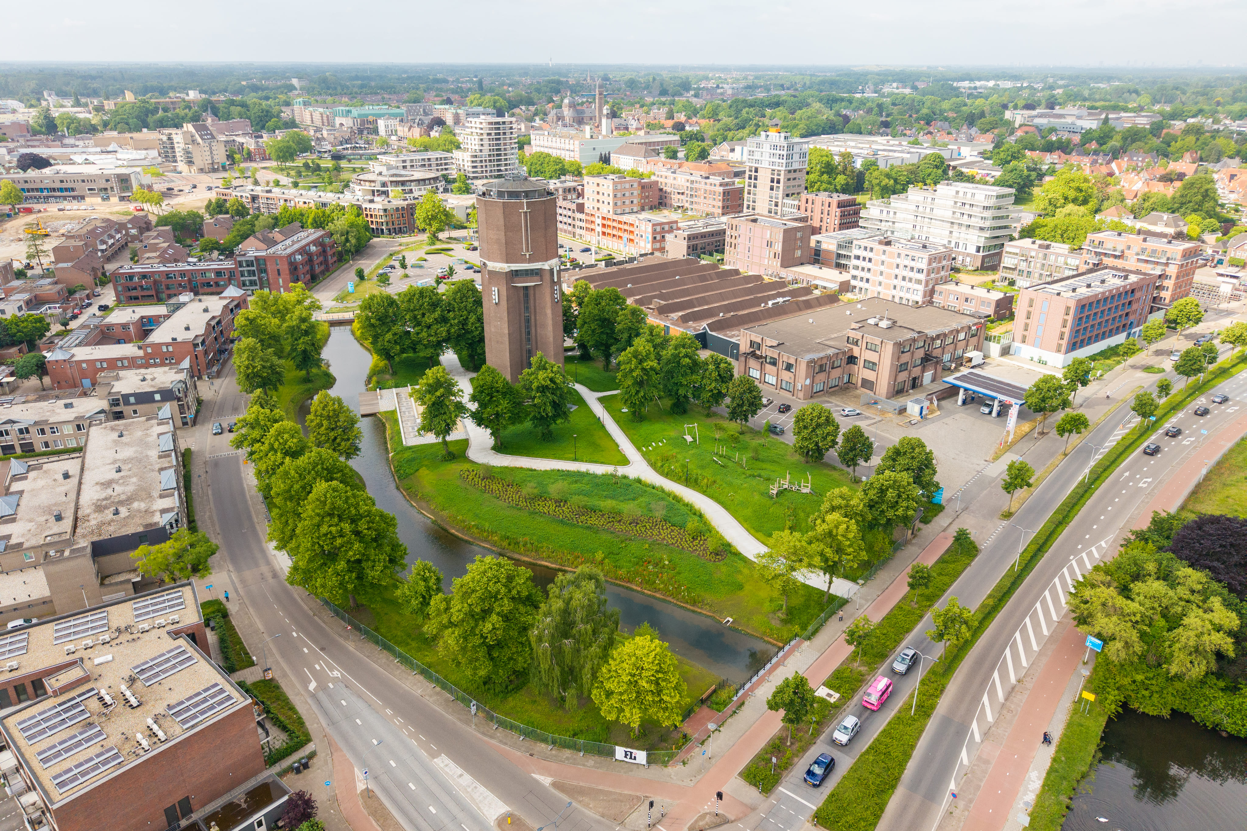 dronebeeld van Helmond